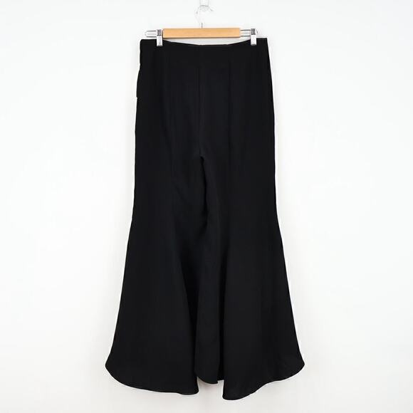 Anthropologie Black Flared Straight Leg Pants - Picture 9 of 10
